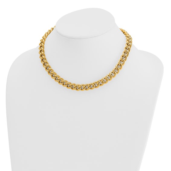 HERCO Gold 10mm Curb Necklaces