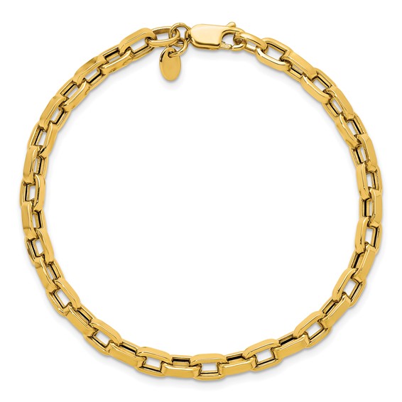 HERCO Gold 4.6mm Fancy Link Bracelets