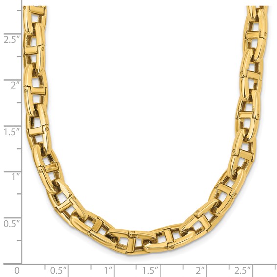 HERCO Gold Solid Flex Anchor Chain Necklaces