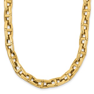 HERCO Gold Solid Flex Anchor Chain Necklaces