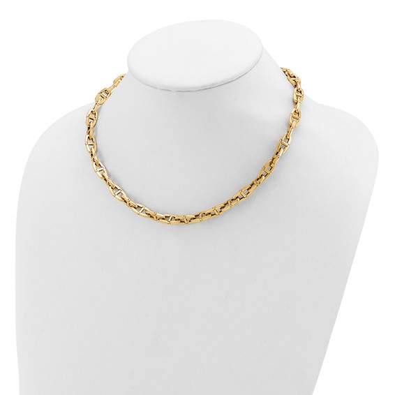 HERCO Gold Solid Flex Anchor Chain Necklaces