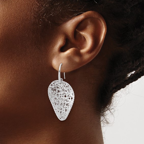 HERCO Gold Intricate Wire Wrapped Circle Dangle Earrings