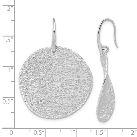 HERCO Gold Intricate Wire Wrapped Circle Dangle Earrings