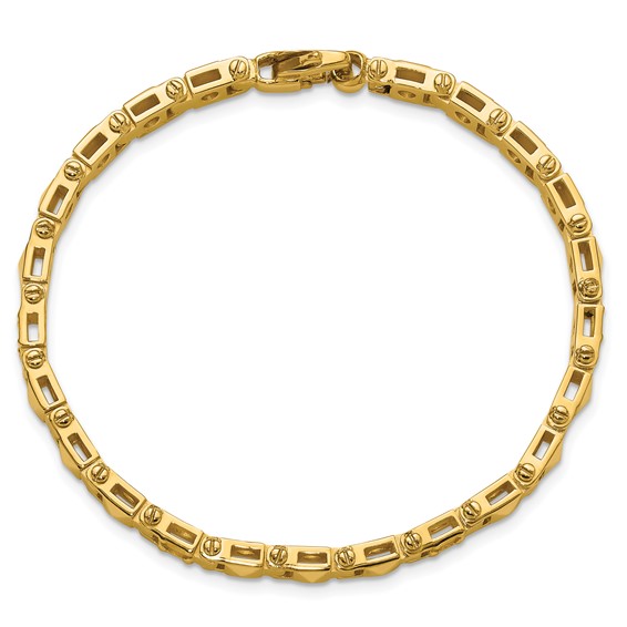 Herco 14K Polished Fancy Link 7.5 inch Bracelet Mounting