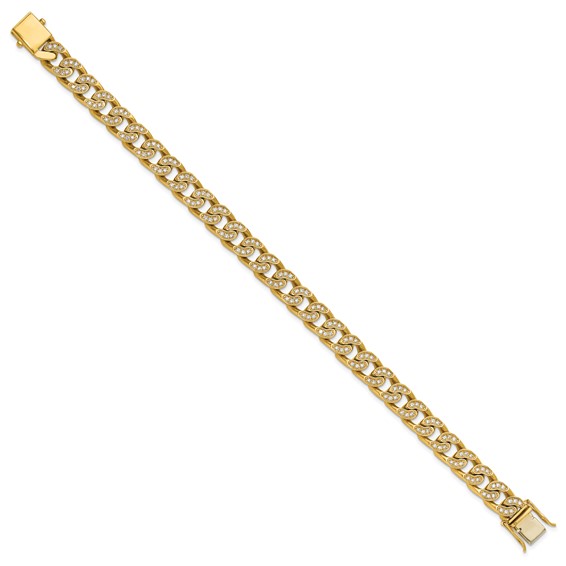 Herco 14K Polished Curb 8.25 inch Bracelet Mounting