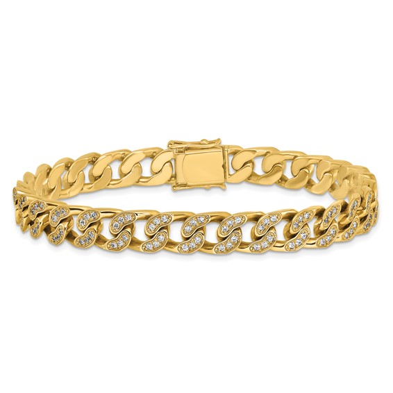 Herco 14K Polished Curb 8.25 inch Bracelet Mounting