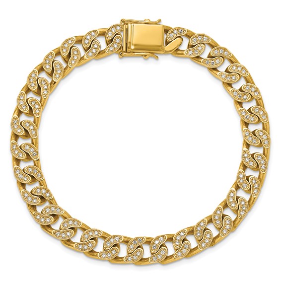 Herco 14K Polished Curb 8.25 inch Bracelet Mounting