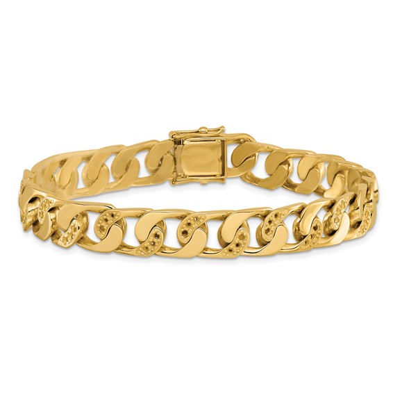 Herco 14K Polished Curb 8.5 inch Bracelet Mounting