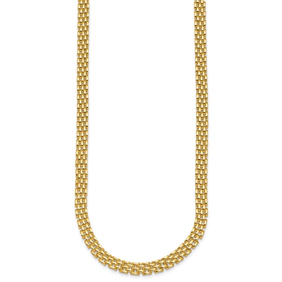 HERCO Gold 5 Row 6.3mm Pantera Necklaces