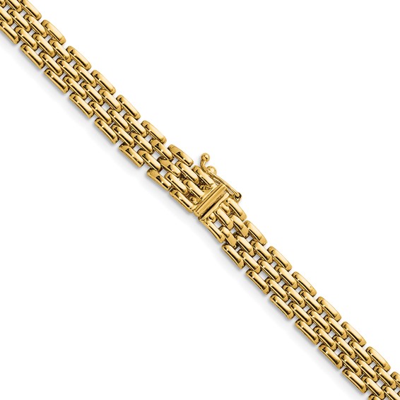 HERCO Gold 5 Row 6.3mm Pantera Necklaces