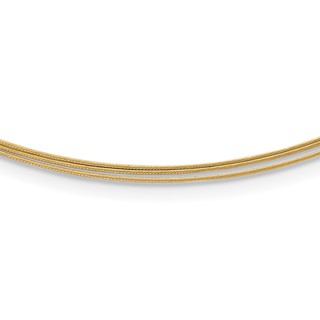 HERCO Gold 0.5mm Triple Strand Wire Necklaces
