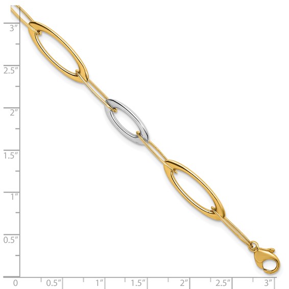 HERCO Gold 2 Tone Link Bracelets