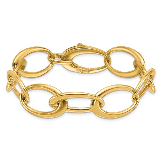 HERCO Gold Oval Link Bracelets
