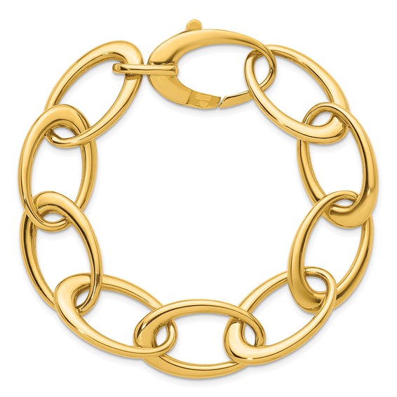 HERCO Gold Oval Link Bracelets