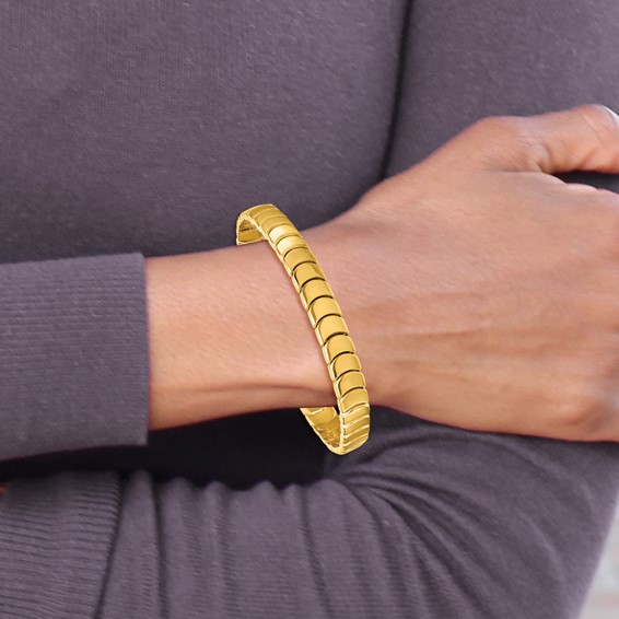 Herco 14K Polished 7.75mm Fancy Link 7.5 inch Bracelet