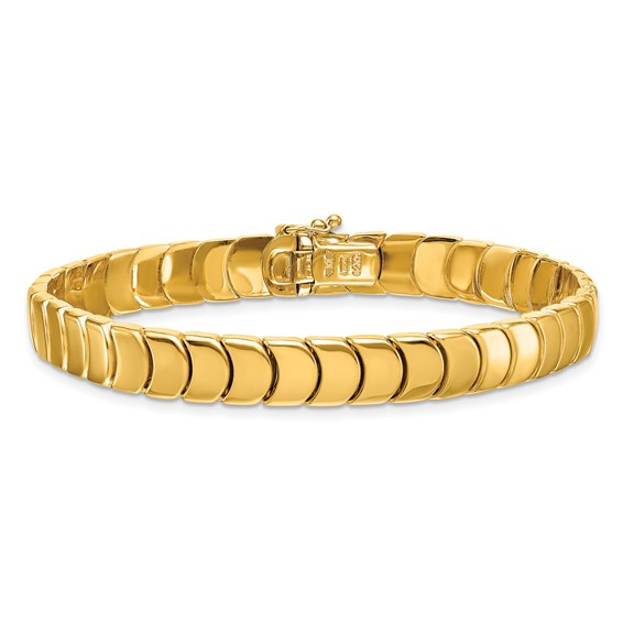 Herco 14K Polished 7.75mm Fancy Link 7.5 inch Bracelet