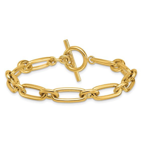 HERCO Gold Mixed Link Bracelets with Toggle