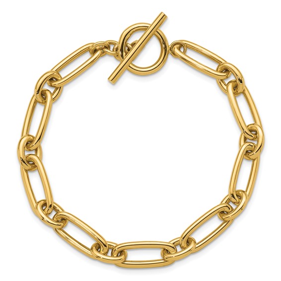 HERCO Gold Mixed Link Bracelets with Toggle