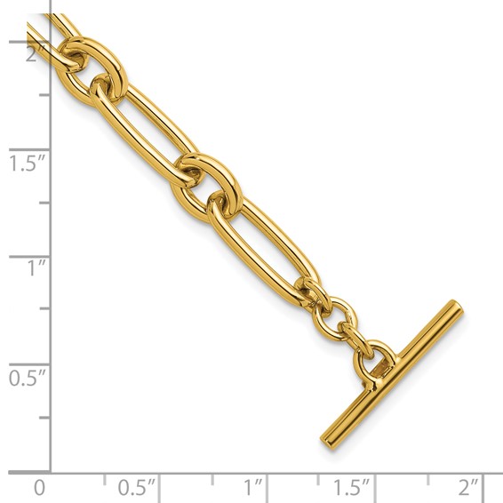 HERCO Gold Mixed Link Bracelets with Toggle