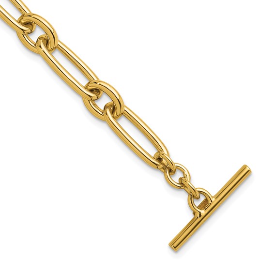 HERCO Gold Mixed Link Bracelets with Toggle