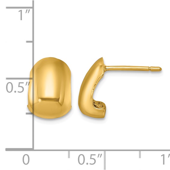 Herco Gold Polished Post Earrings