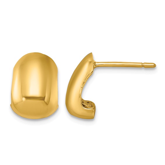 Herco Gold Polished Post Earrings