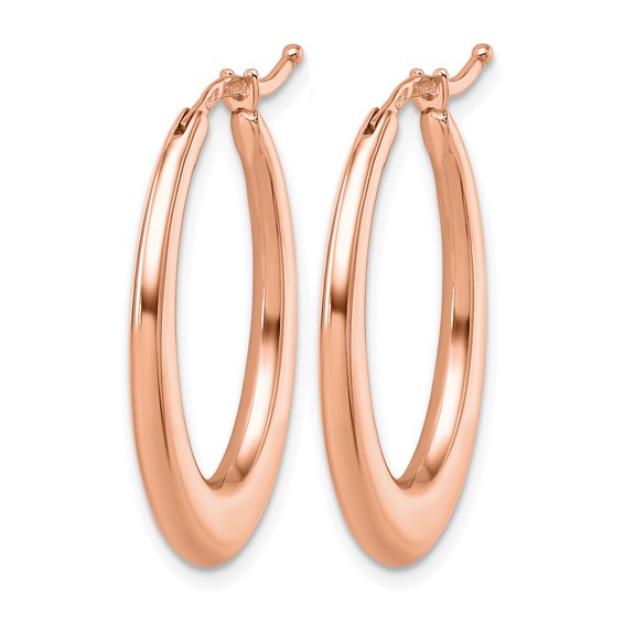 HERCO Gold Oval Hoop Earrings