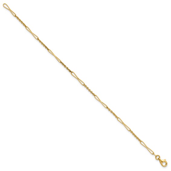 Herco 14K Polished Fancy Link 7.25 inch Bracelet