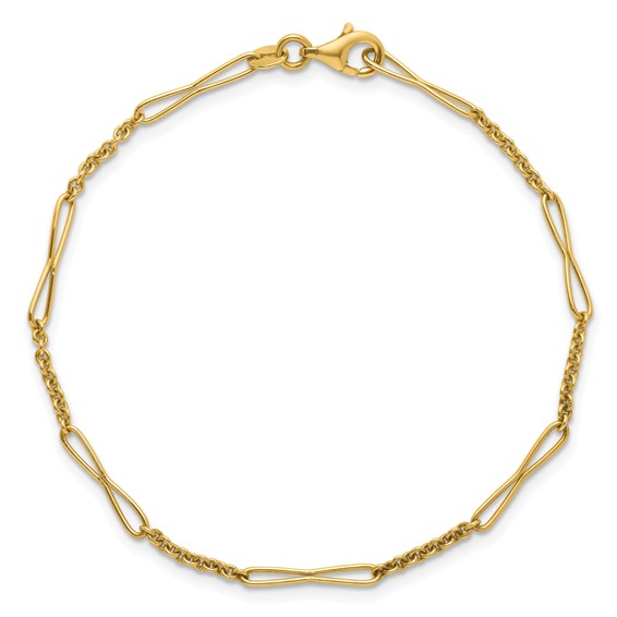 Herco 14K Polished Fancy Link 7.25 inch Bracelet