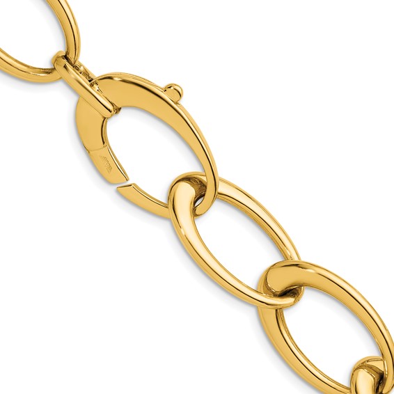 HERCO Gold Oval Link Necklaces