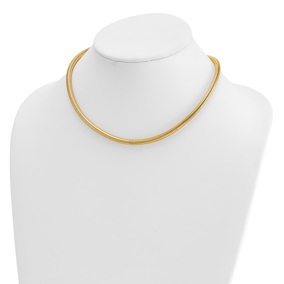 HERCO Gold 4.8mm Omega Style Necklaces