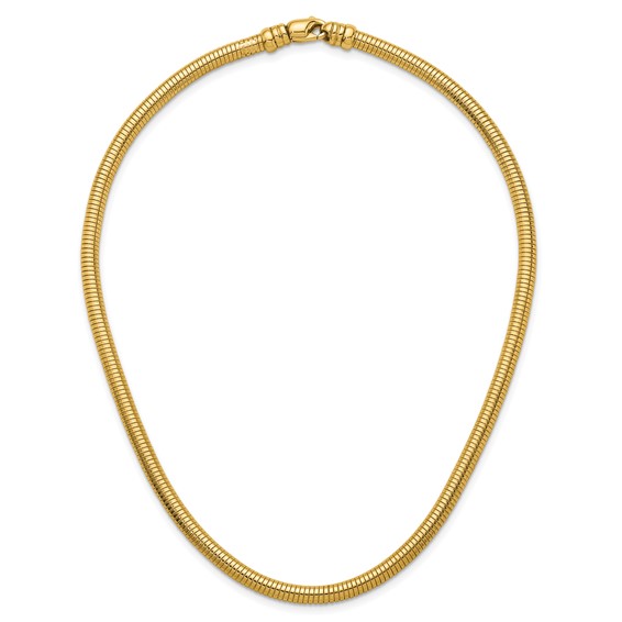 HERCO Gold 4.8mm Omega Style Necklaces
