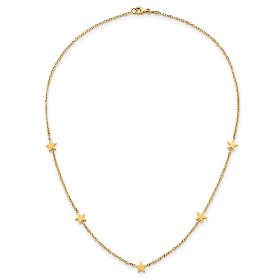HERCO Gold Chain with Stars Necklaces