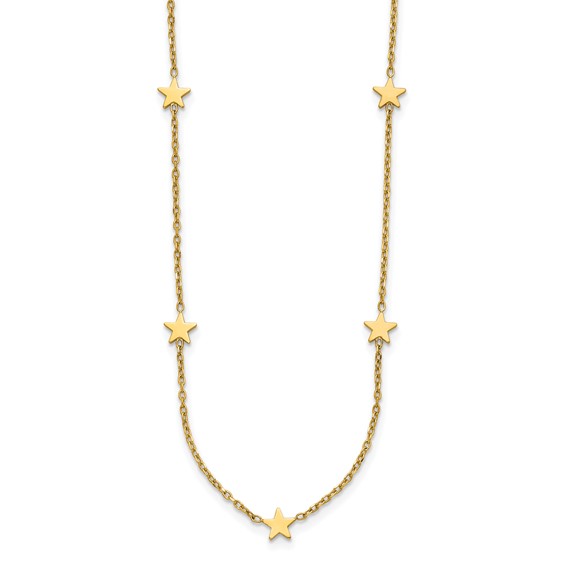 HERCO Gold Chain with Stars Necklaces