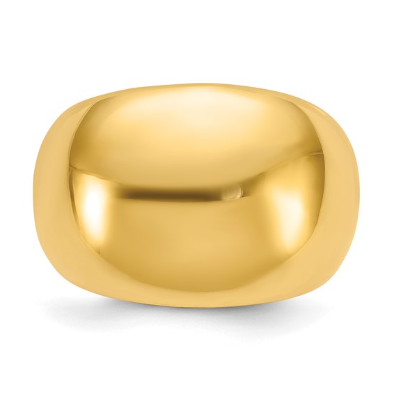 Herco 14K Polished Wide Domed Ring