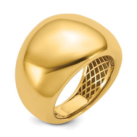 Herco 14K Polished Wide Domed Ring