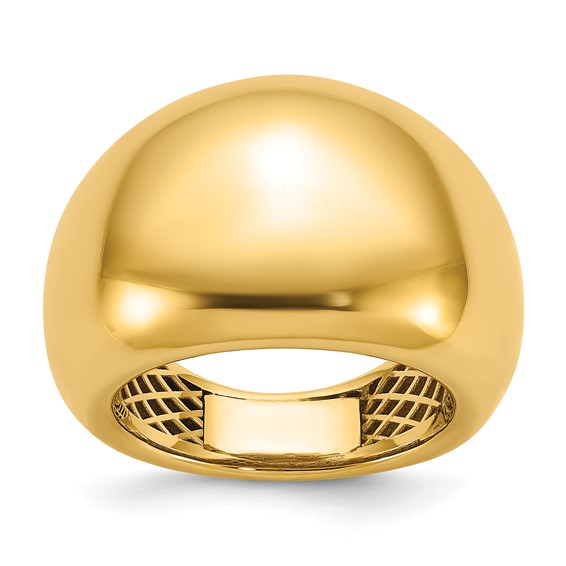 Herco 14K Polished Wide Domed Ring