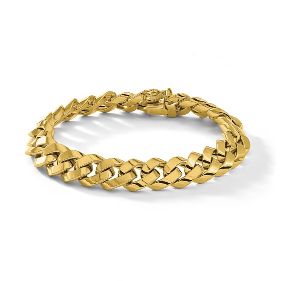 HERCO Gold 11mm Polished Curb Link Bracelets