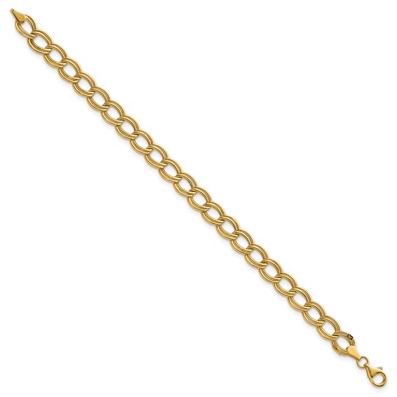 Herco 14K Polished 8mm Double Link 7.5 inch Bracelet