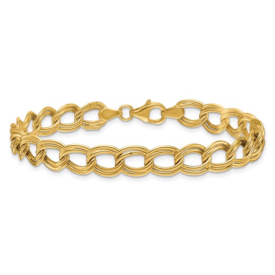 Herco 14K Polished 8mm Double Link 7.5 inch Bracelet