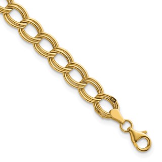 Herco 14K Polished 8mm Double Link 7.5 inch Bracelet