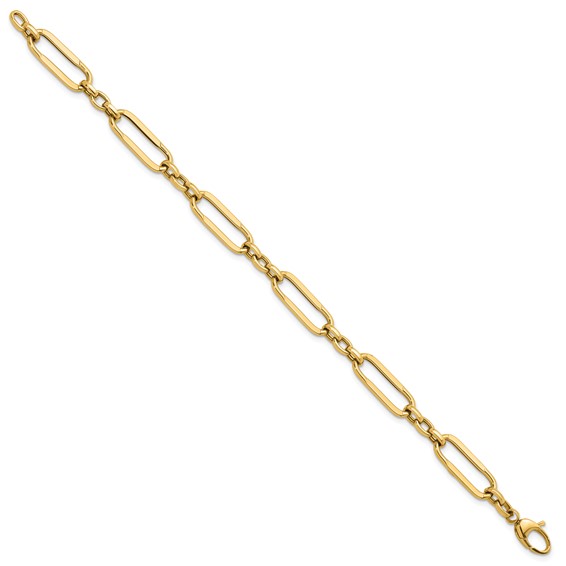 Herco 14K Polished Fancy Link 7.5 inch Bracelet