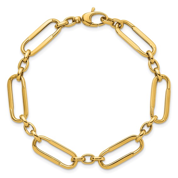 Herco 14K Polished Fancy Link 7.5 inch Bracelet