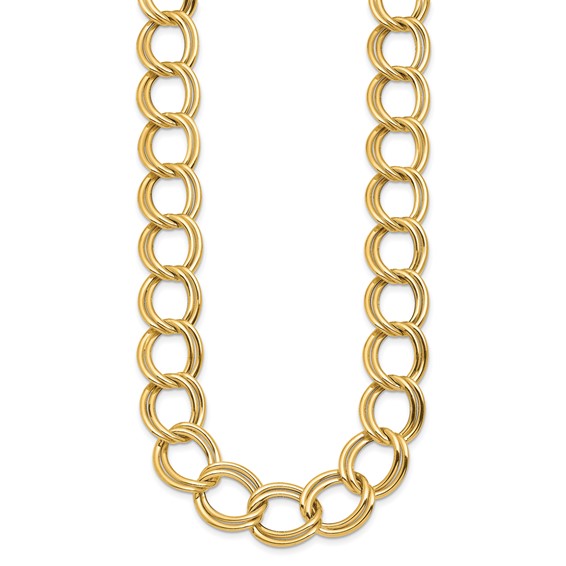 HERCO Gold 16mm Double Link Necklaces