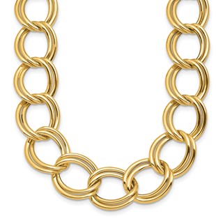 HERCO Gold 16mm Double Link Necklaces