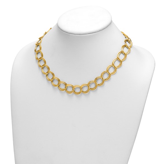 HERCO Gold 16mm Double Link Necklaces