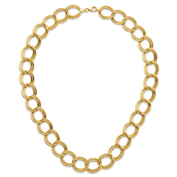 HERCO Gold 16mm Double Link Necklaces