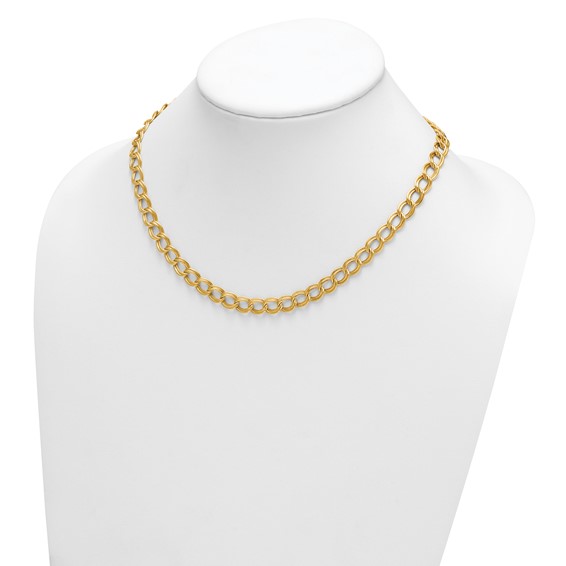 HERCO Gold 8mm Double Link Necklaces