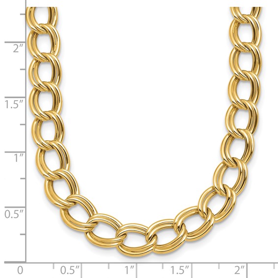 HERCO Gold 8mm Double Link Necklaces