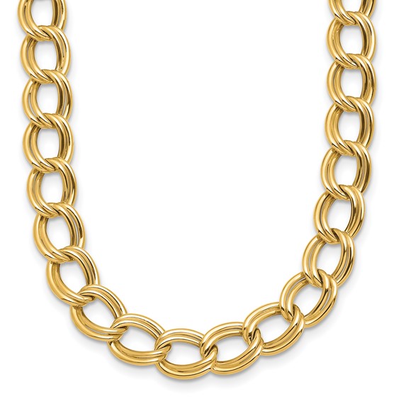 HERCO Gold 8mm Double Link Necklaces
